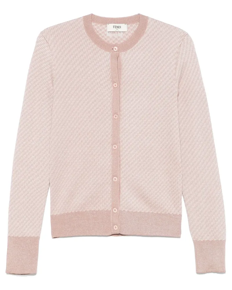 Fendi Cardigan aus FF-Jacquard - Rosa Rosa