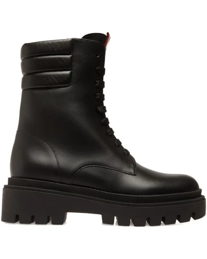 Bally Schnürstiefel mit wattiertem Kragen - Schwarz Schwarz