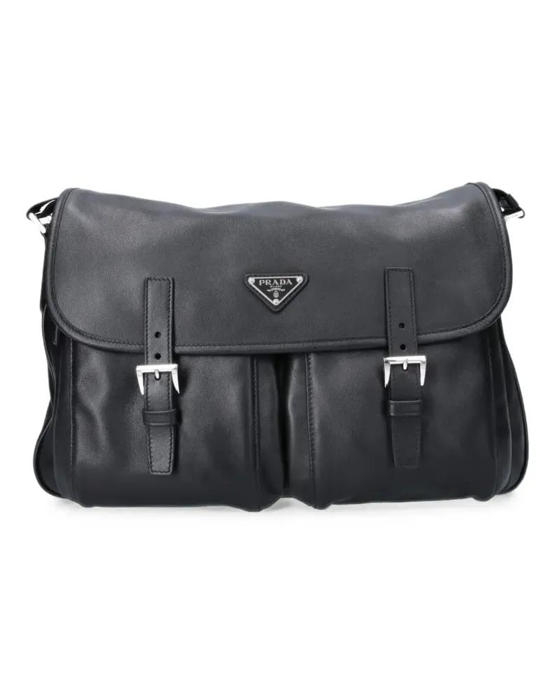 Prada leather shoulder bag - Schwarz Schwarz