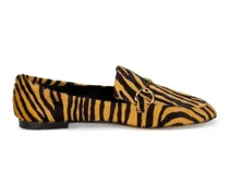 Loafer mit Zebramuster - Nude