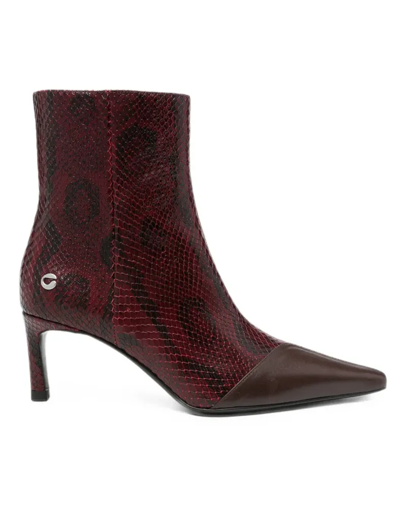 COPERNI Stiefel in Schlangenlederoptik - Rot Rot