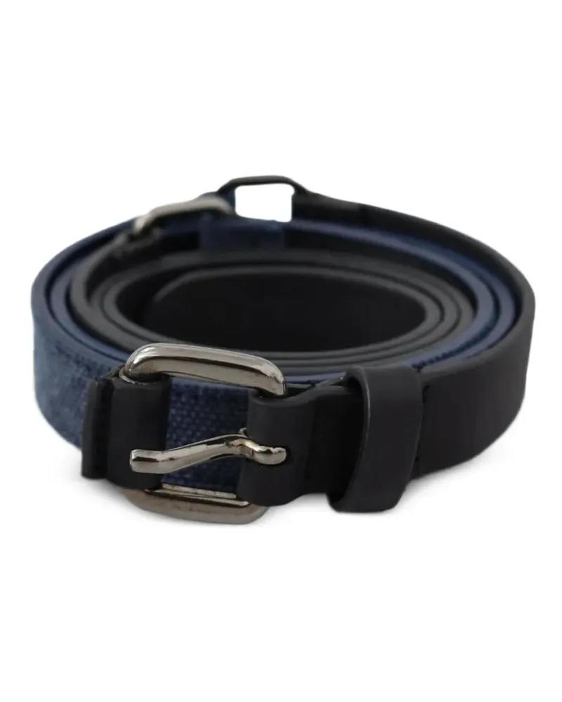 CoSTUME NATIONAL reversible textured-finish belt - Schwarz Schwarz