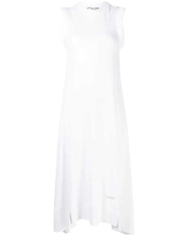 Stella McCartney Kleid mit Logo-Patch - Weiß Weiß