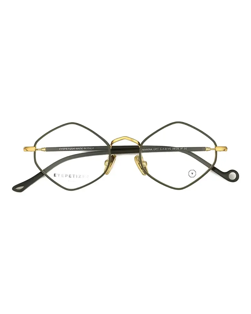 Eyepetizer Marina geometric-frame glasses - Grün Grün