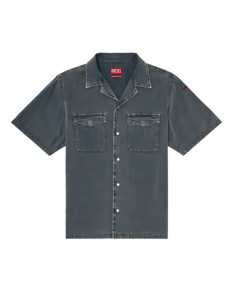 Diesel D-Nabil-P Bowling Jeanshemd - Grau Grau