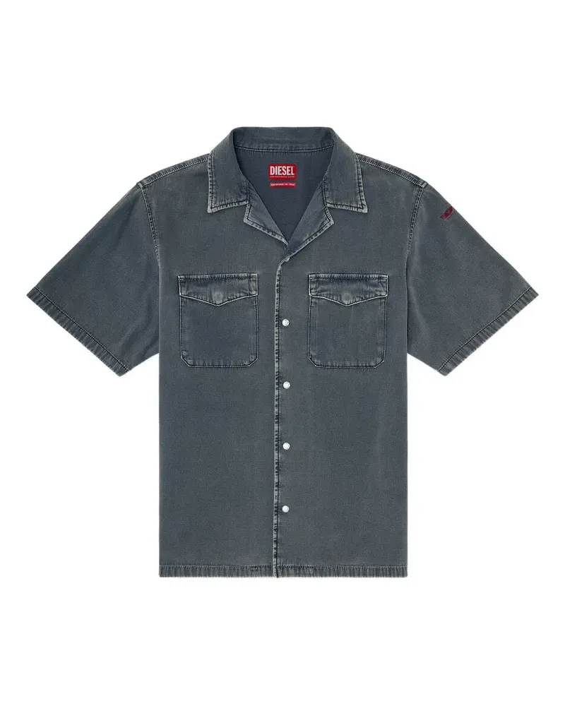 Diesel D-Nabil-P Bowling Jeanshemd - Grau Grau