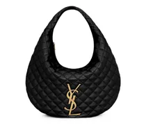 Icare quilted leather shoulder bag - Schwarz