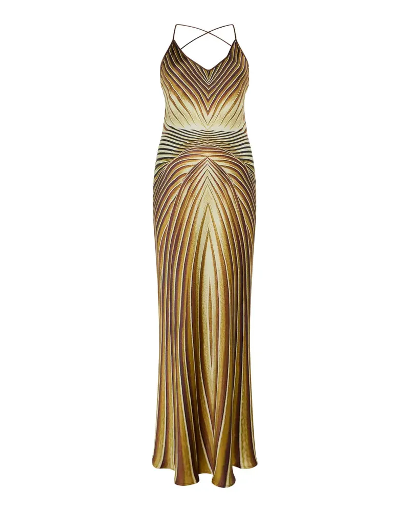 Roberto Cavalli print maxi dress - Gelb Gelb