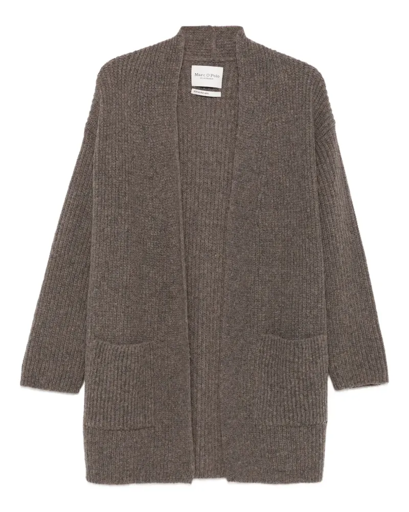 Marc O'Polo Cardigan mit aufgesetzter Tasche - Braun Braun