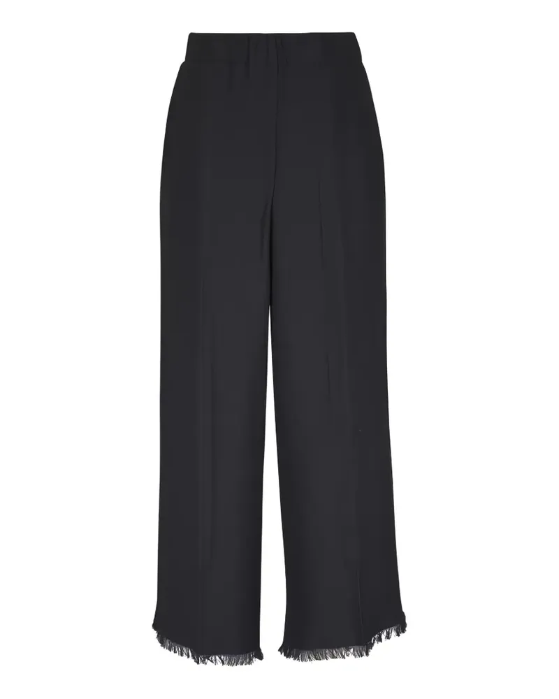 Antonelli Firenze fringed hem trousers - Schwarz Schwarz