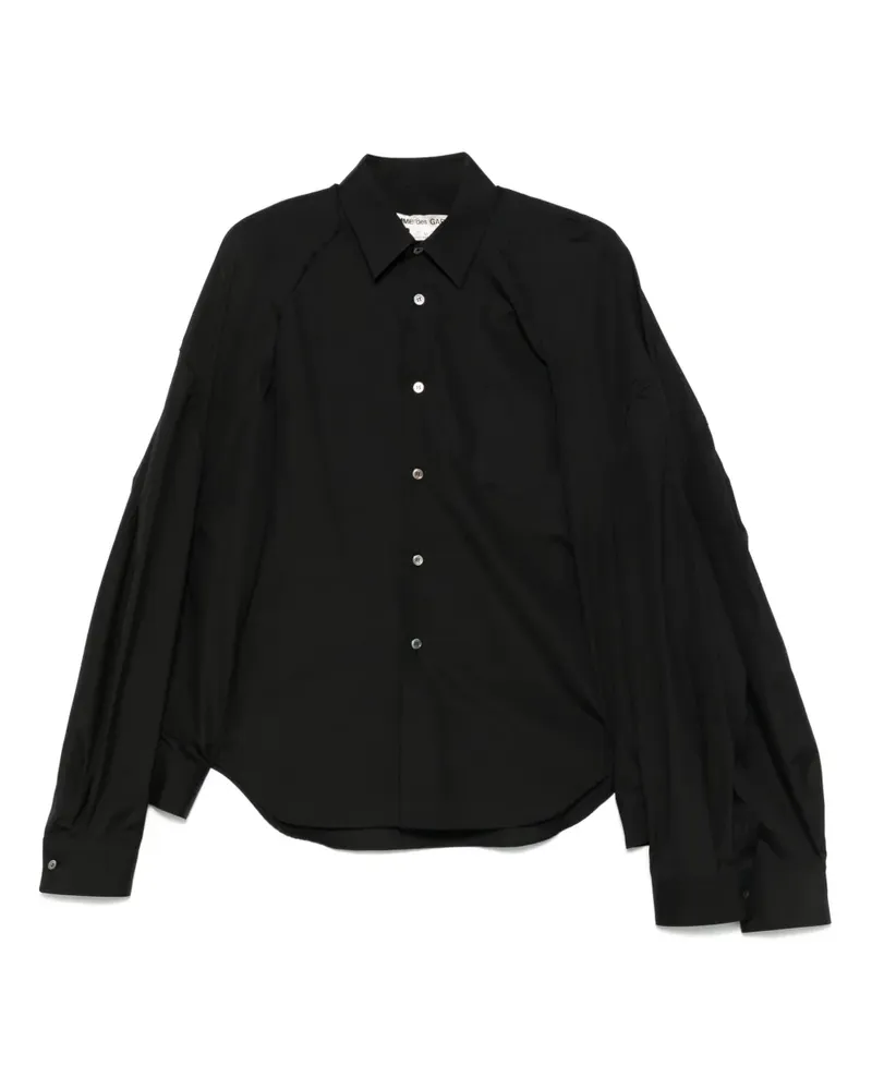 Comme des Garçons Hemd aus Popeline - Schwarz Schwarz