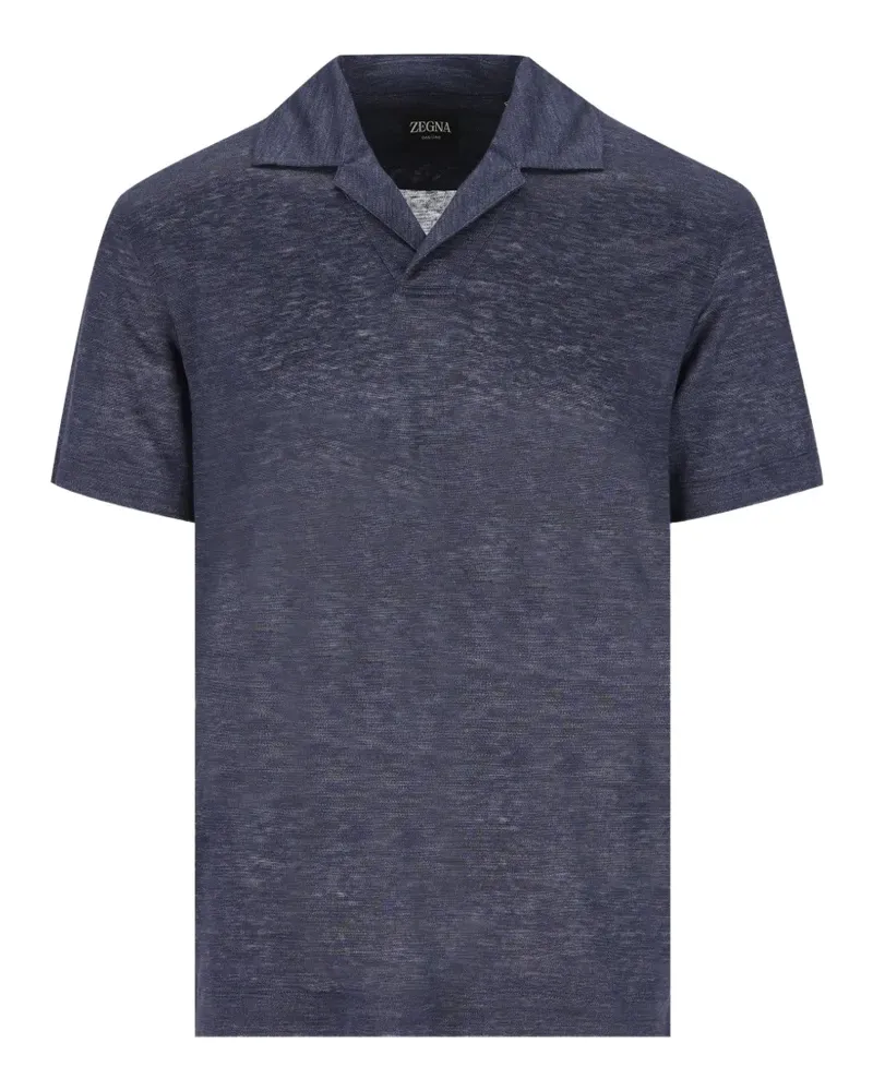 Ermenegildo Zegna T-Shirt aus Leinen - Blau Blau
