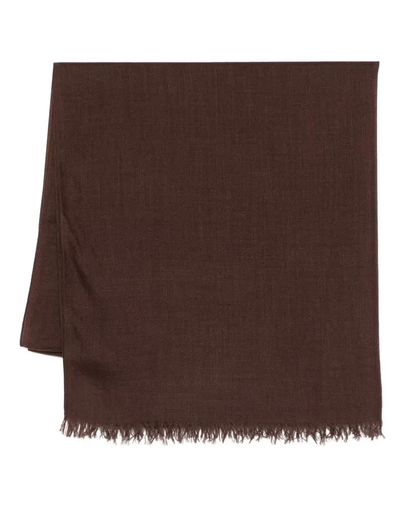 Brunello Cucinelli Schal mit Fransen - Braun Braun