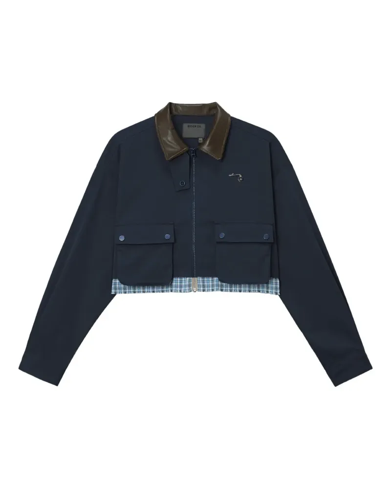 Musium Div. Jacke mit Klappentasche - Blau Blau