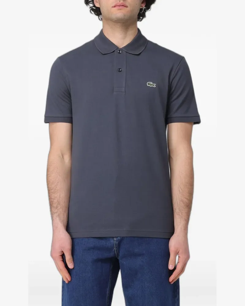 Lacoste L.12.12 logo-patch piqué polo shirt - Grau Grau