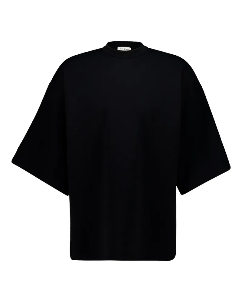 Fear of God wool-knit oversized T-shirt - Schwarz Schwarz
