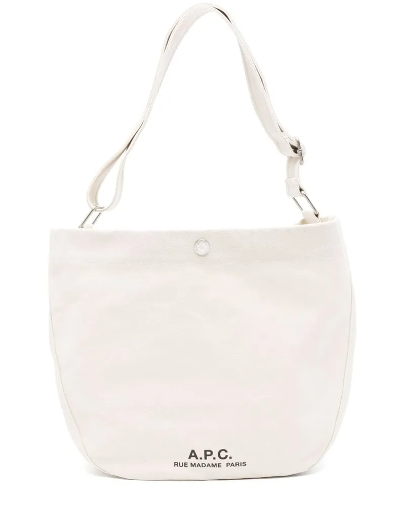 A.P.C. Journal Schultertasche - Nude Nude