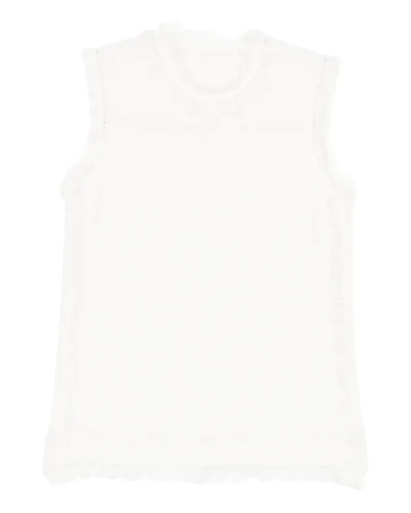 JNBY Strickpullunder mit Fransen - Weiß Weiß