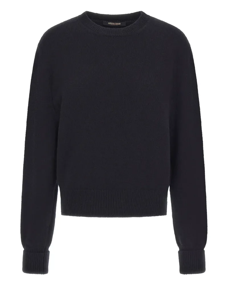Roberto Cavalli Pullover mit Rosenverzierung - Schwarz Schwarz