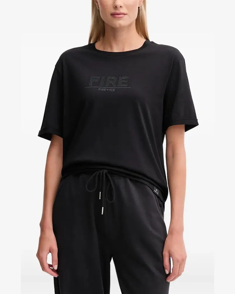 Bogner Fire & Ice Verziertes Sinja T-Shirt - Schwarz Schwarz