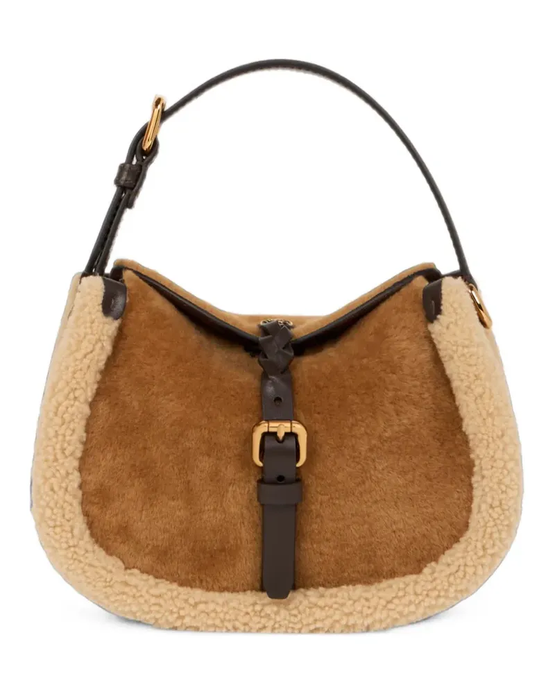 Etro Kleine Pony Tasche aus Shearling - Braun Braun