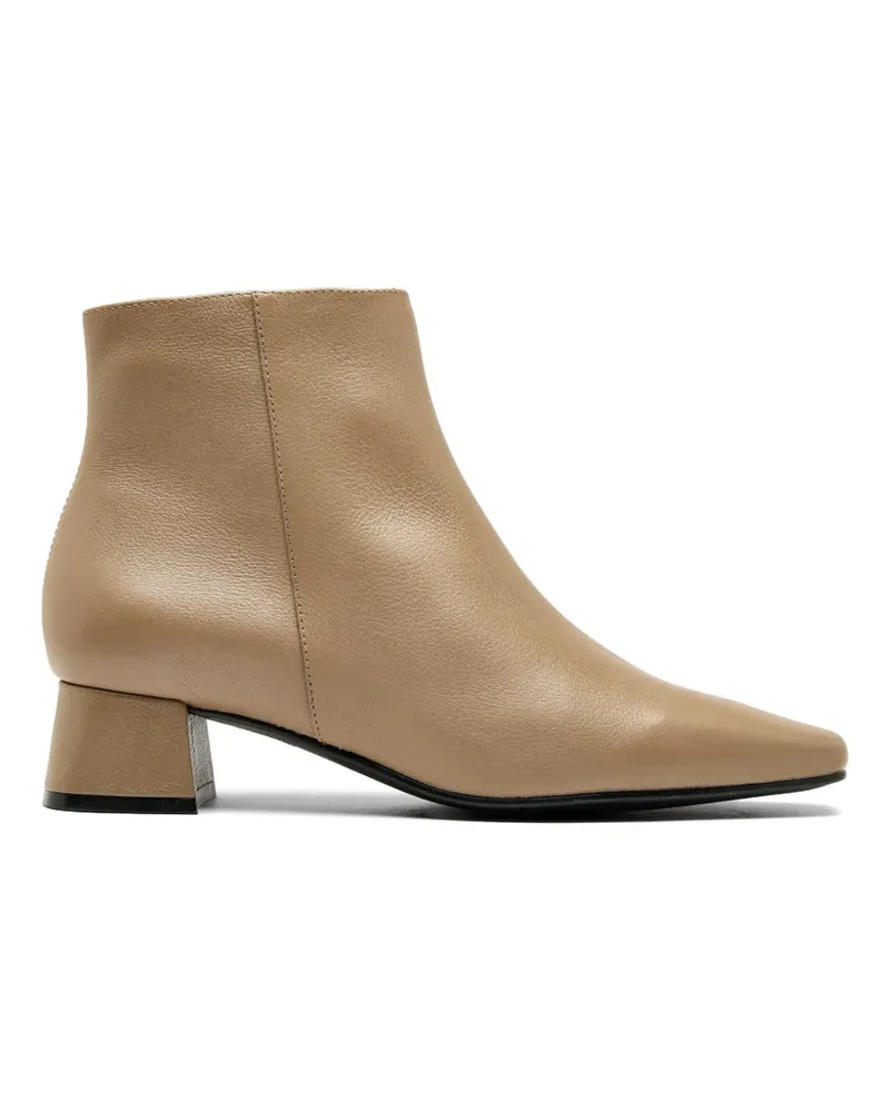 Sarah Chofakian Studio 183 square heel boots - Nude Nude