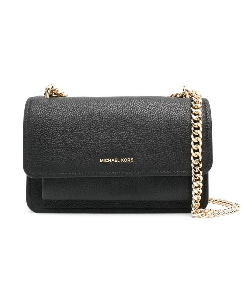 Michael Kors Große Claire Schultertasche - Schwarz Schwarz