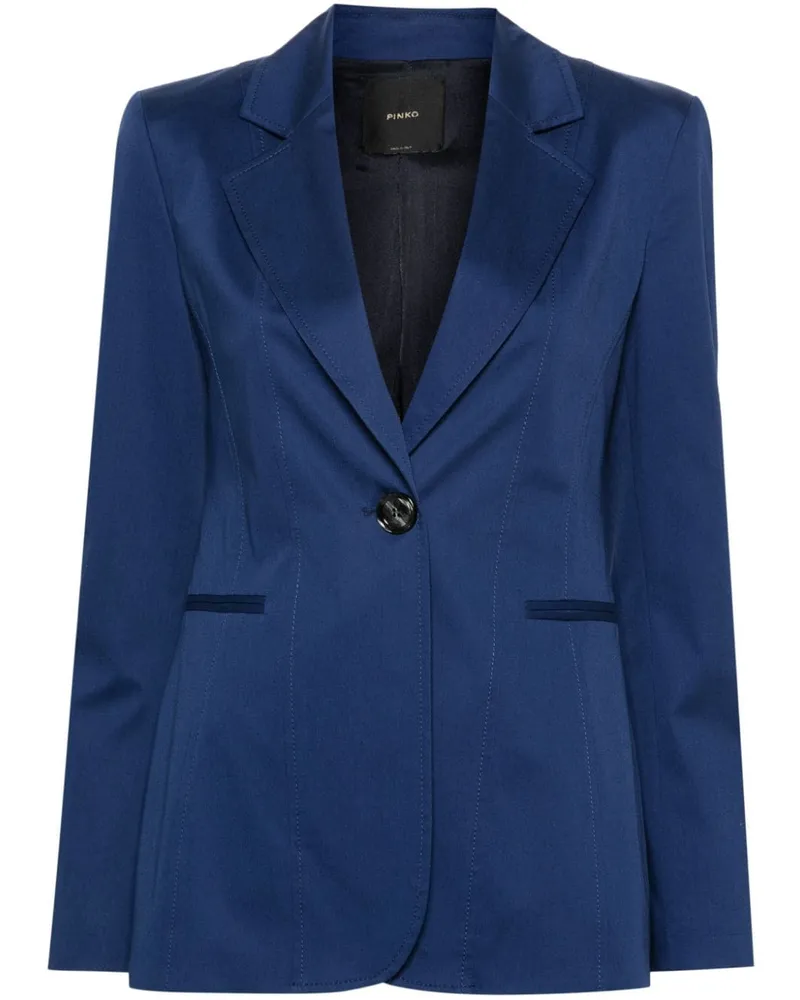 Pinko Twill-Blazer mit Einsätzen Blau