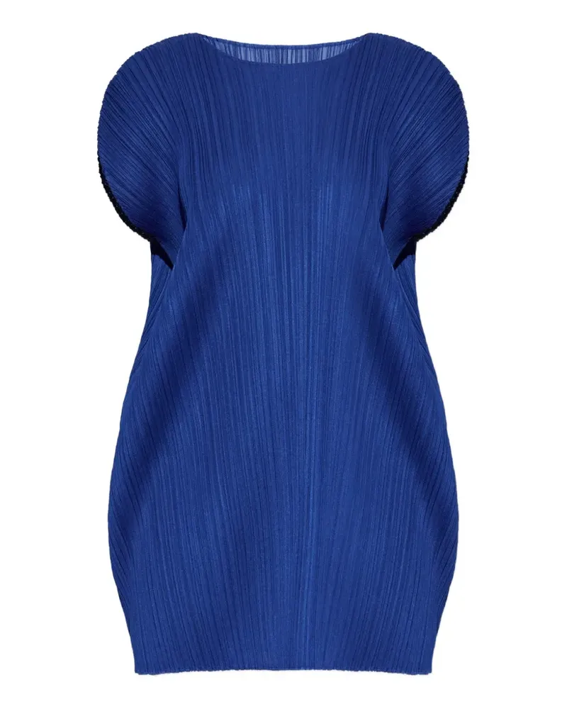 Issey Miyake July Minikleid mit Falten - Blau Blau