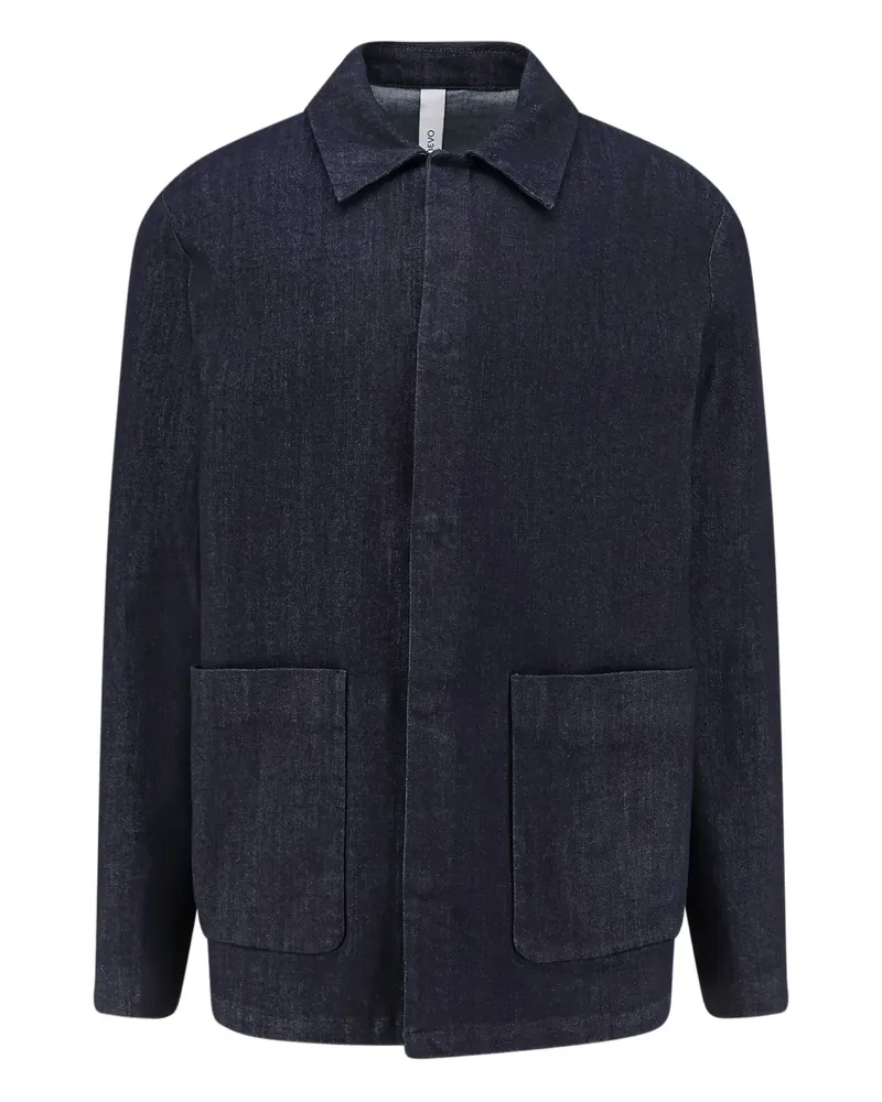Hevò point-collar patch-pocket jacket - Blau Blau