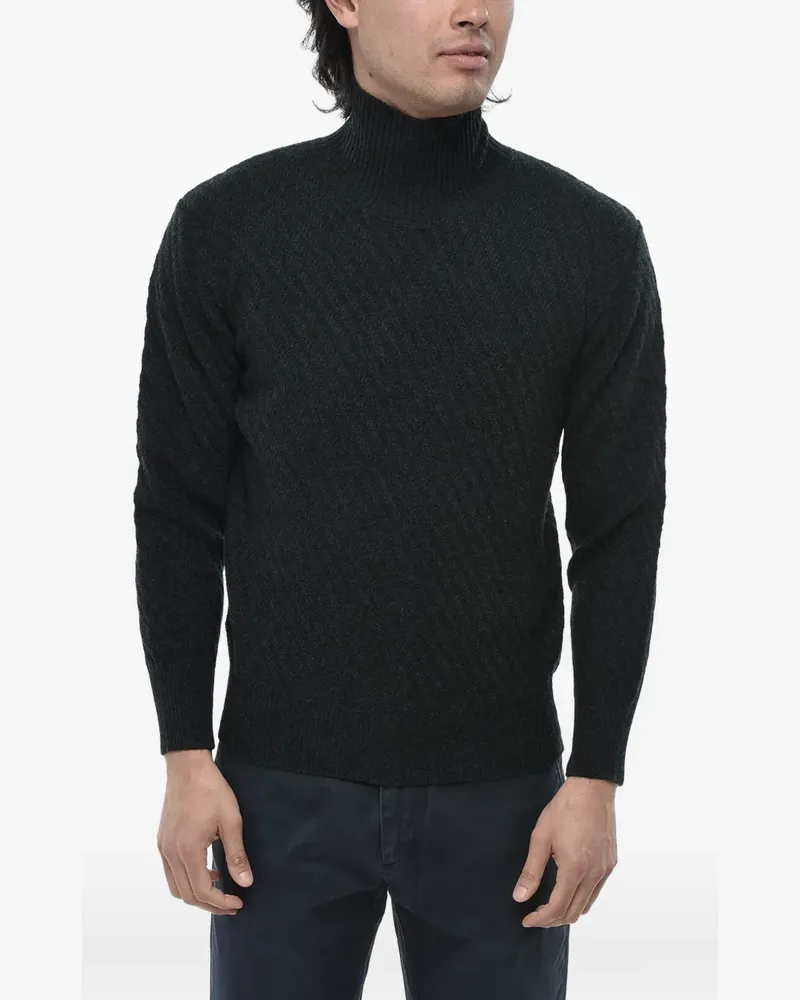 Paolo Pecora Milano virgin wool roll-neck knit - Grau Grau
