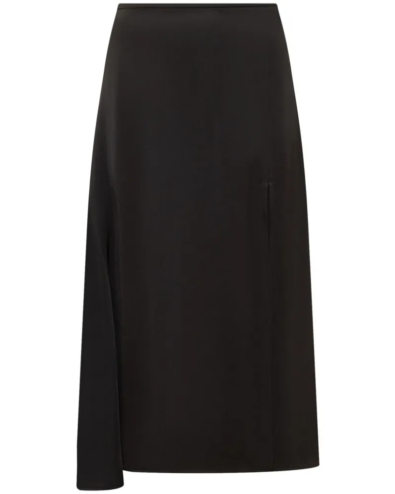 Jil Sander Gonna 62 Midirock - Schwarz Schwarz