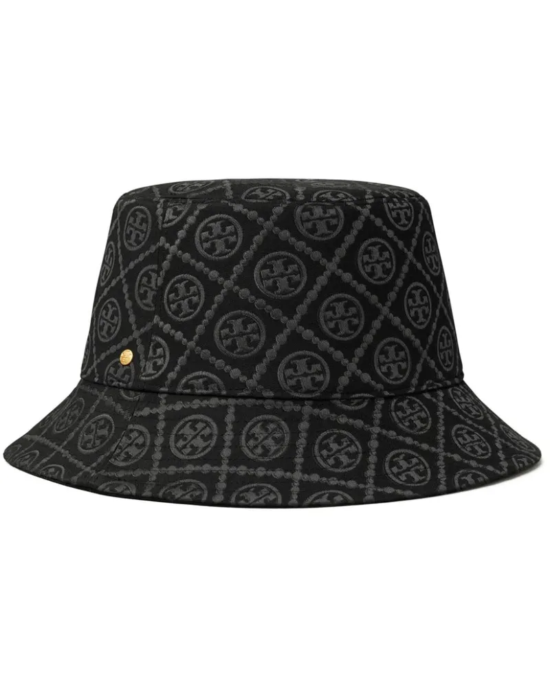 Tory Burch Fischerhut mit Monogrammmuster - Schwarz Schwarz