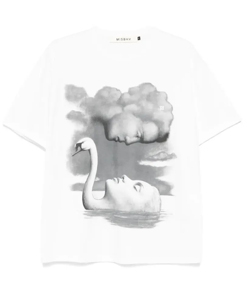 MISBHV La Donna Del Lago T-Shirt - Weiß Weiß