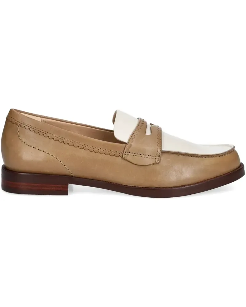 Clarks Zweifarbige Loafer - Braun Braun