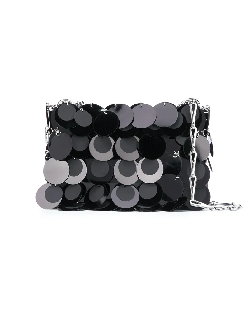 Paco Rabanne Verzierte Schultertasche - Schwarz Schwarz