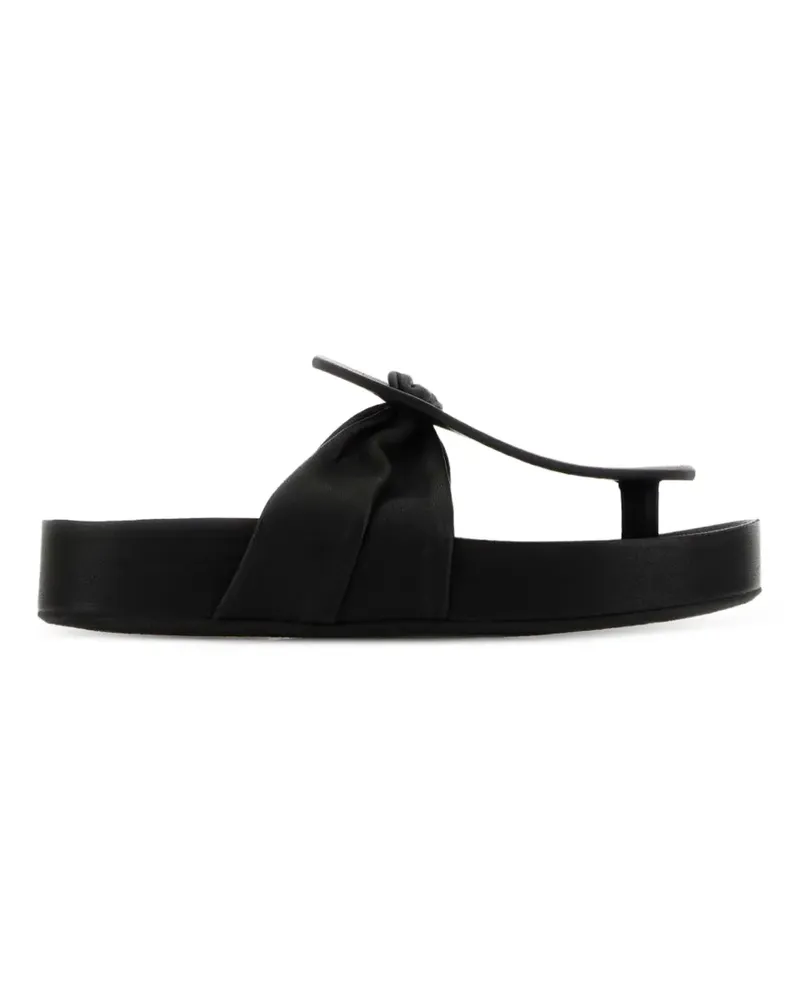 Uma Wang ruched leather sandals - Schwarz Schwarz