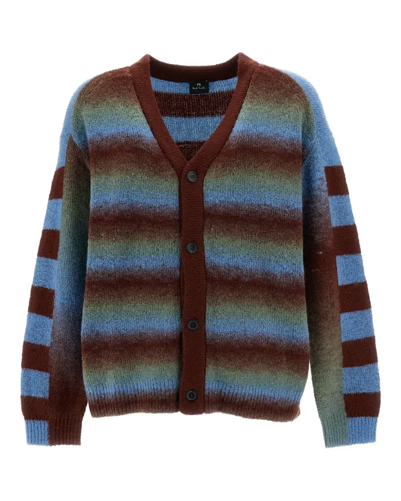 Paul Smith Cardigan mit gestreiftem Kragen - Braun Braun