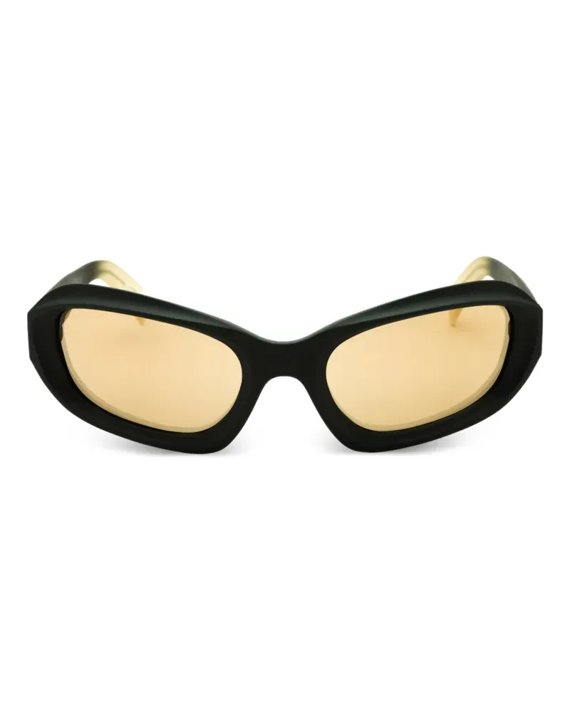 Karl Lagerfeld Sonnenbrille mit ovalem Gestell - Schwarz Schwarz