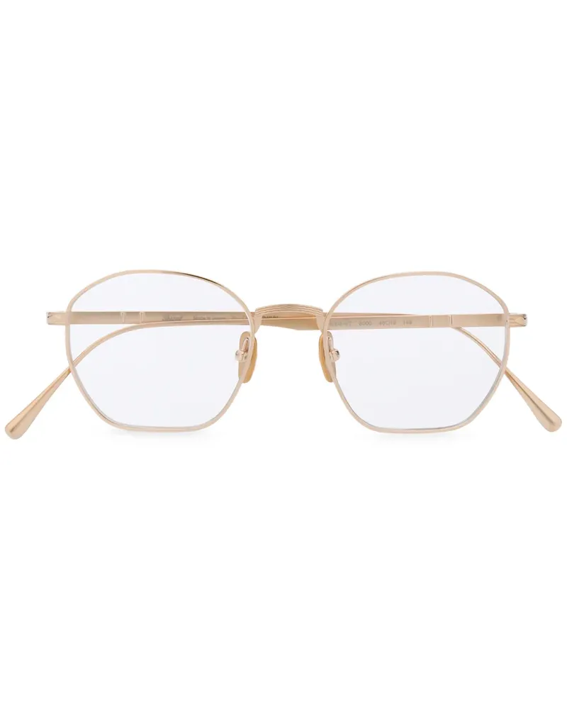 Persol Sonnenbrille mit rundem Gestell - Gold Gold