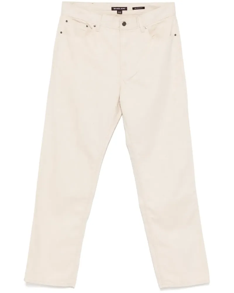 Michael Kors Seeded Finn Straight-Leg-Jeans - Nude Nude