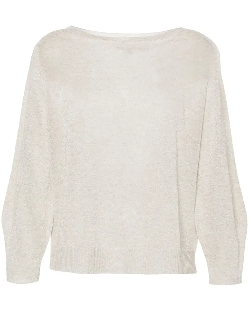 Seventy Pullover aus Lurex Nude