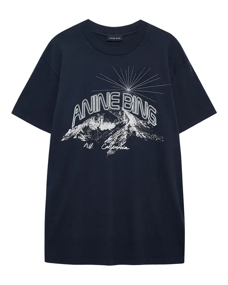 Anine Bing The walker crew-neck T-shirt - Blau Blau