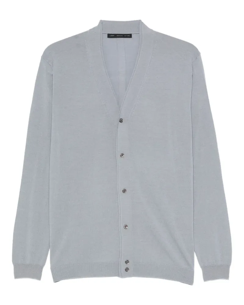 Low Brand Cardigan mit V-Ausschnitt - Blau Blau