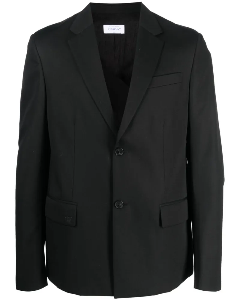 OFF-WHITE Einreihiges Sakko - Schwarz Schwarz