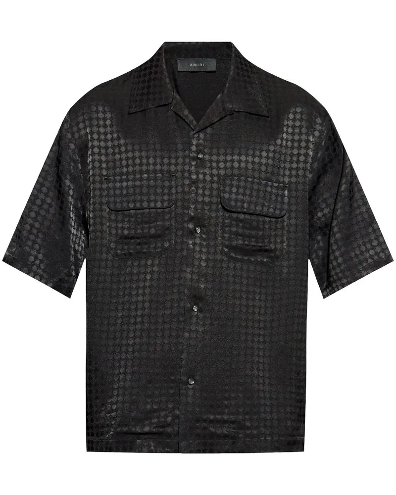 Amiri Hemd mit Monogramm - Schwarz Schwarz