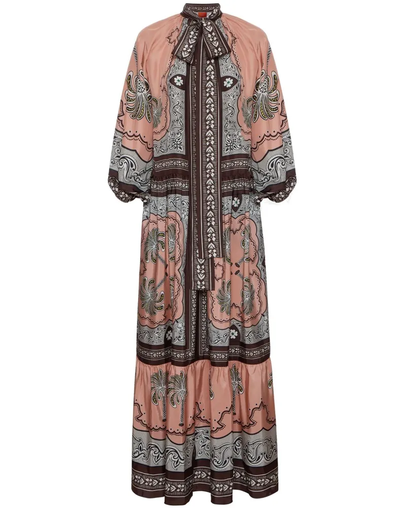 La DoubleJ Athena Maxikleid - Rosa Rosa