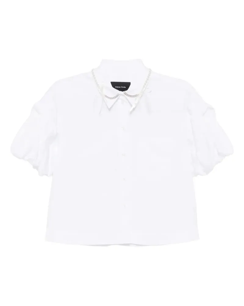 Simone Rocha Hemd mit Puffärmeln - Weiß Weiß