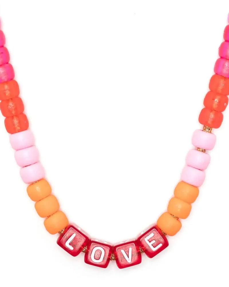 Lauren Rubinski Halskette in Perlenoptik - Rosa Rosa