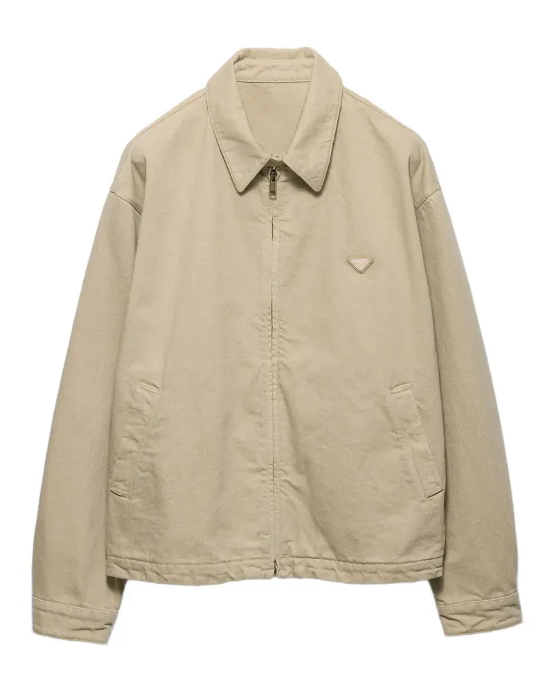 Prada Blousonjacke aus Old Denim - Nude Nude